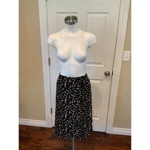 BCBG Max Azria Black& White Animal Print A-Line Skirt, Size Medium NWT!